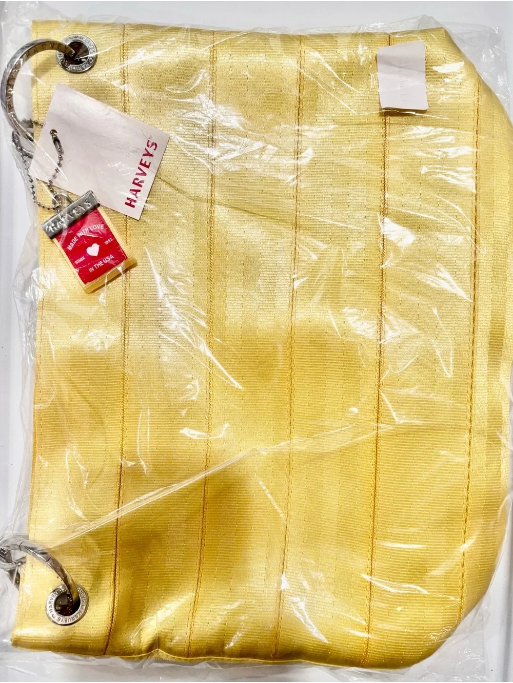 Harveys Seatbelt medium hobo bag / buttercup / NEW in original sealed packaging